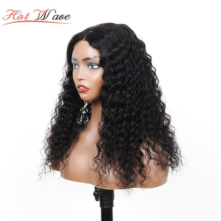 Semi human hair black color