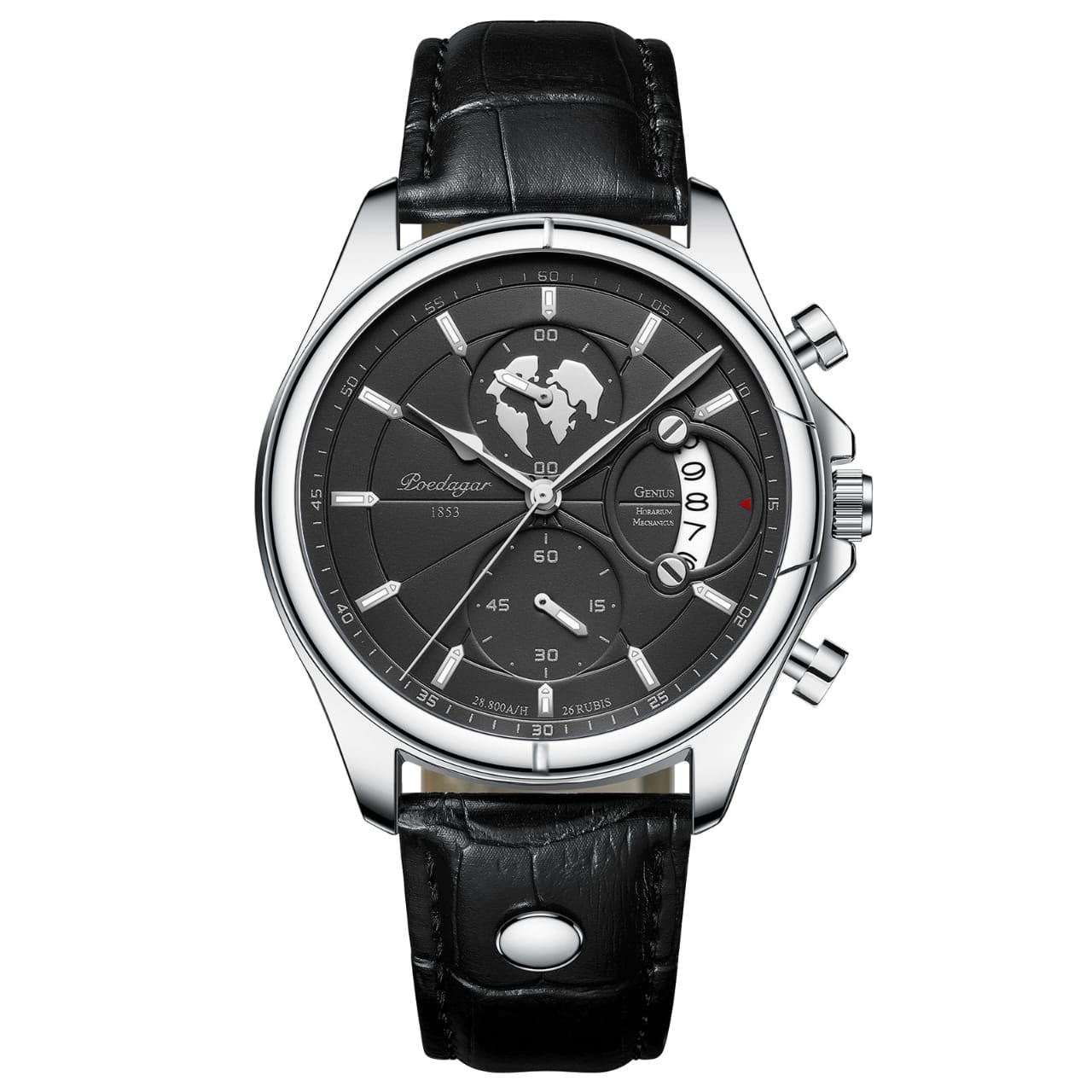poedagar 802l black silver