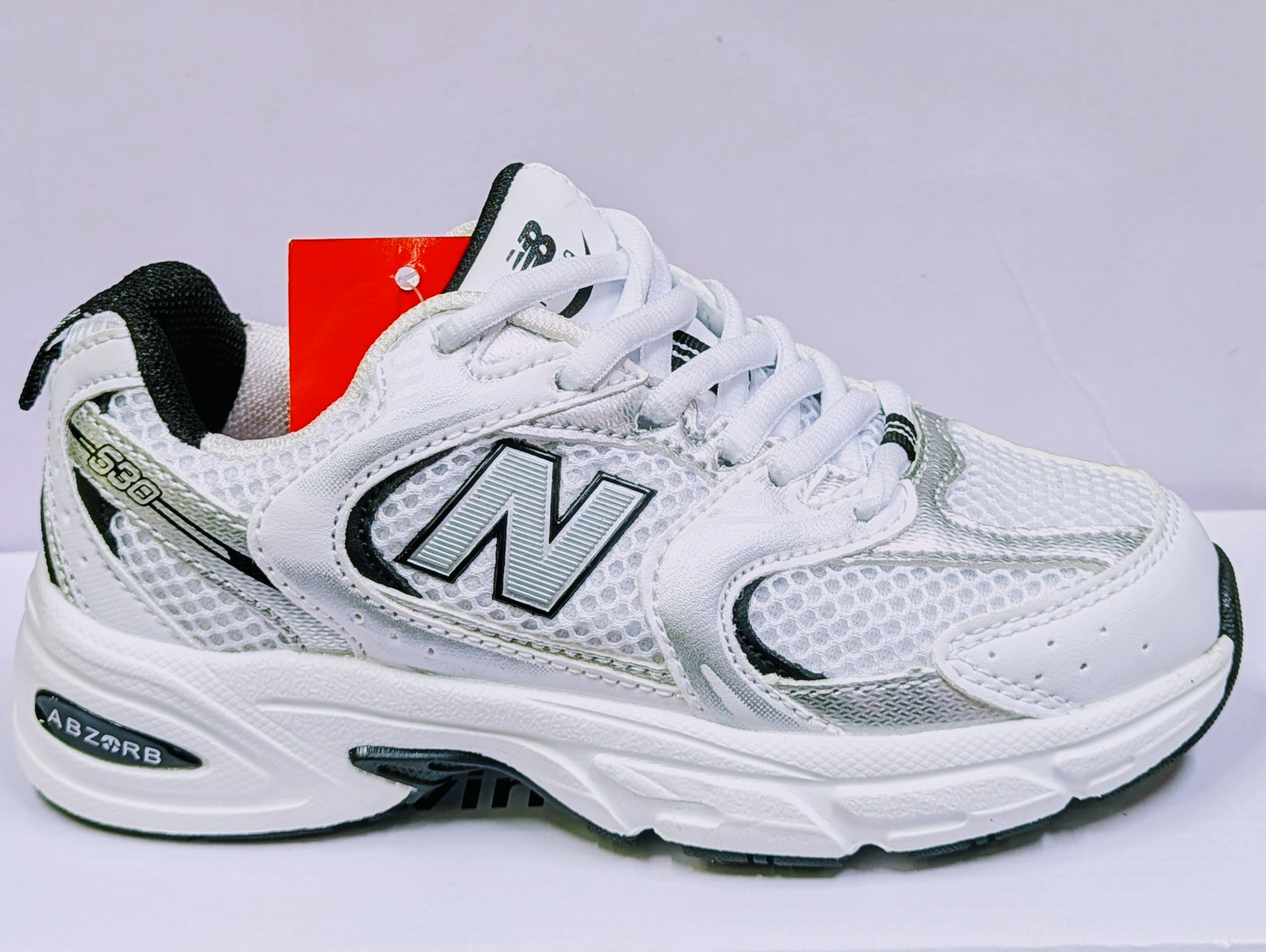 New Balance Kids White Silver