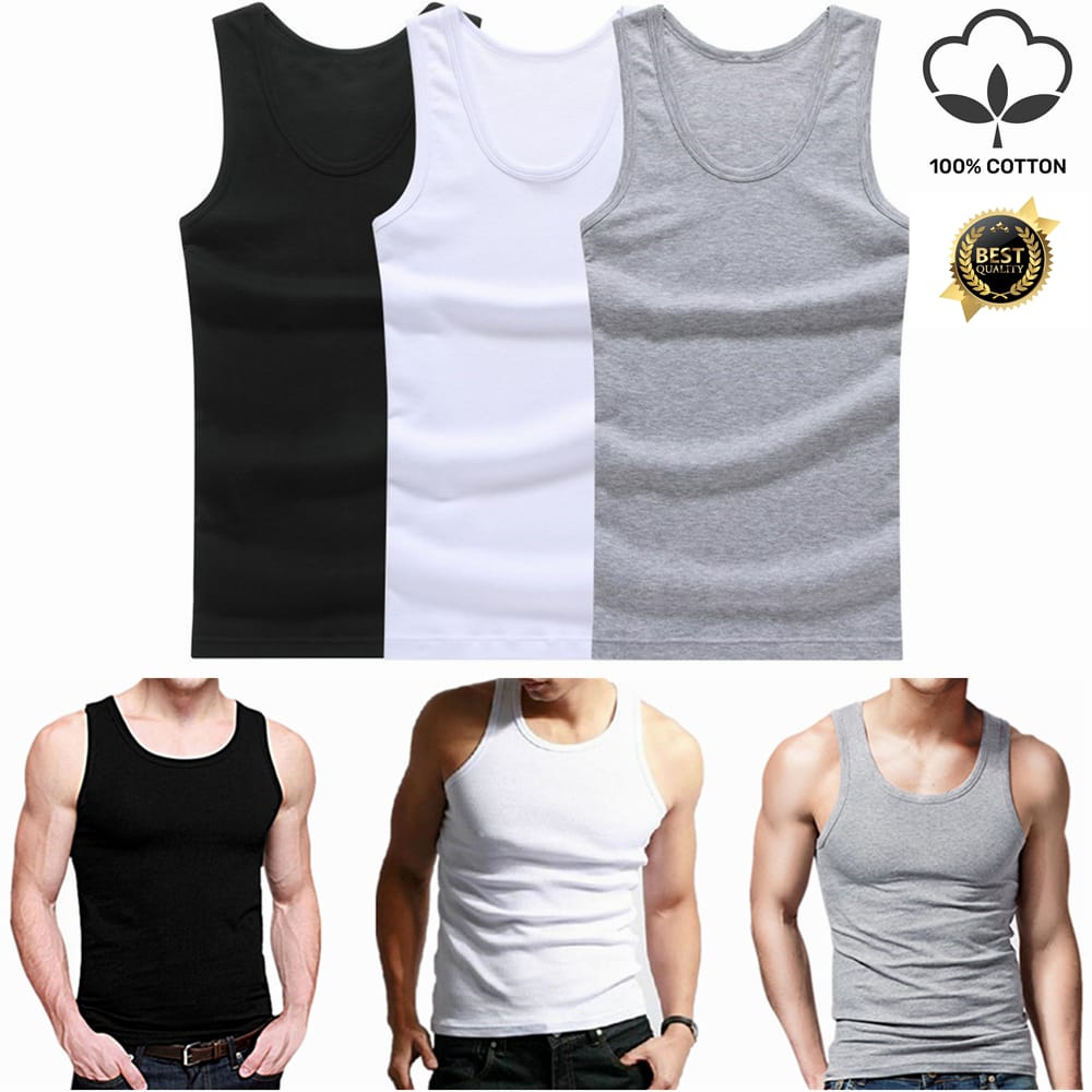 3-pack of men's athletic tank tops