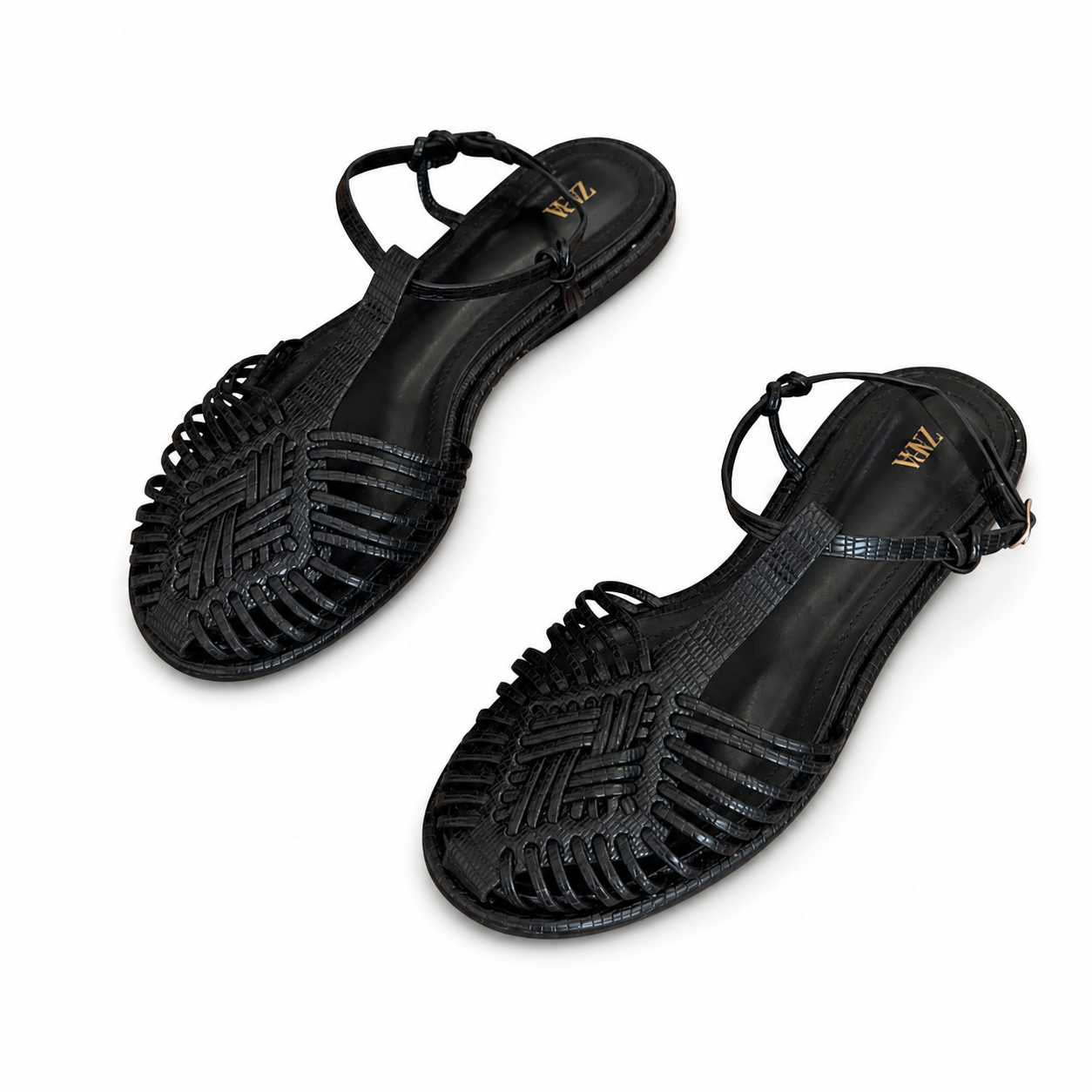 ZARA Black Sandals – Minimal Elegance